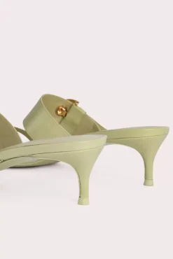 Bettina Olive Gloss Leather