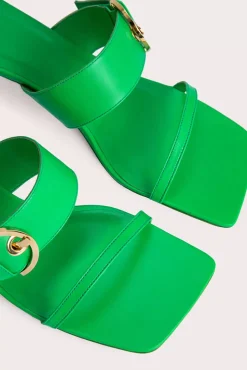Bettina Super Green Gloss Leather