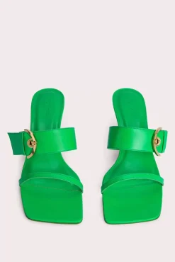 Bettina Super Green Gloss Leather
