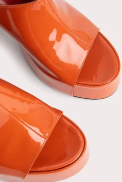 Brad Burnt Orange Patent Leather