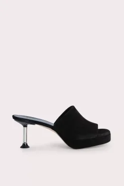 Cala Black Suede Leather