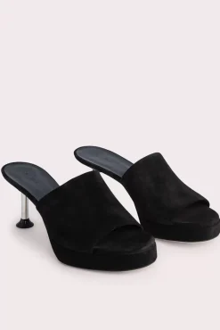 Cala Black Suede Leather