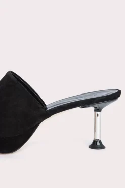 Cala Black Suede Leather