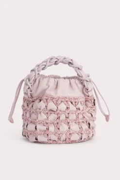 Cass Icy Pink Chenille And Leather