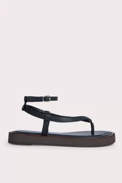 Cece Black Grained Leather