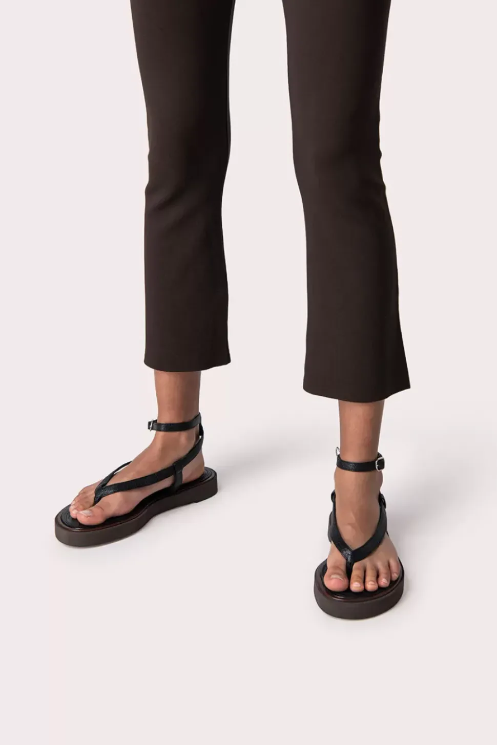 Cece Black Grained Leather