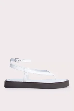 Cece White Grained Leather