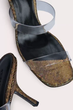 Clara Disco Bronze Hologram Leather