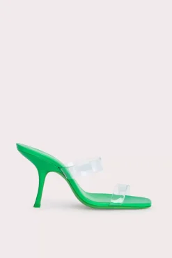 Clara Super Green Gloss Leather
