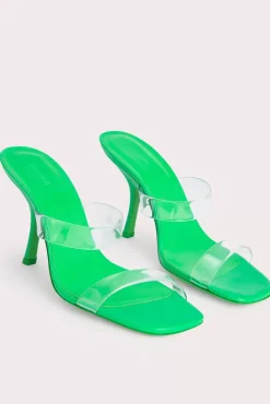 Clara Super Green Gloss Leather