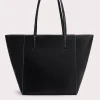 Club Tote Black Box Calf Leather