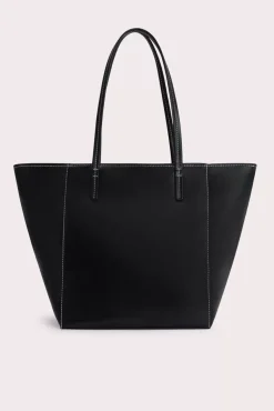 Club Tote Black Box Calf Leather