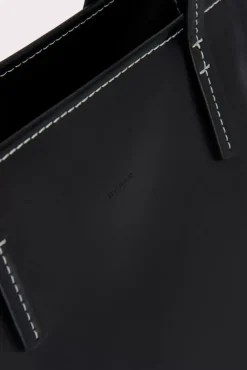 Club Tote Black Box Calf Leather