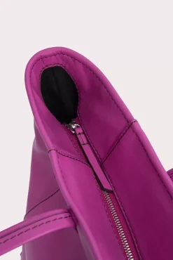 Club Tote Fuchsia Box Calf Leather