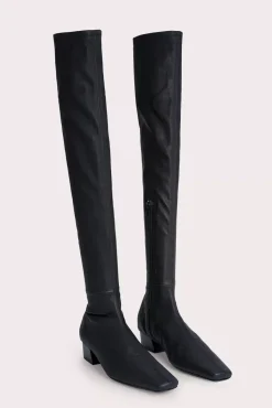 Colette Black Stretch Leather