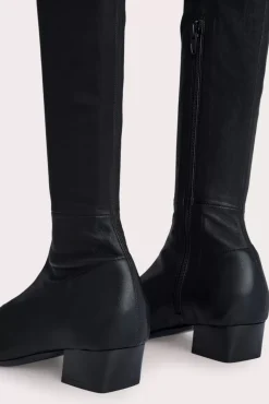 Colette Black Stretch Leather