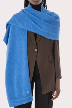 Collar Scarf Deep Blue Wool