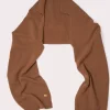 Collar Scarf Mocha Wool