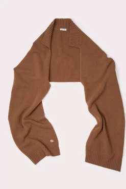 Collar Scarf Mocha Wool