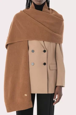 Collar Scarf Mocha Wool