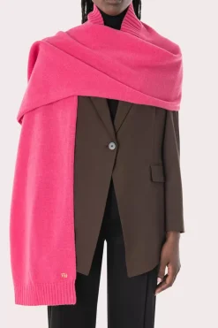 Collar Scarf Rose Wool