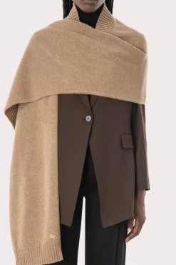 Collar Scarf Walnut Wool