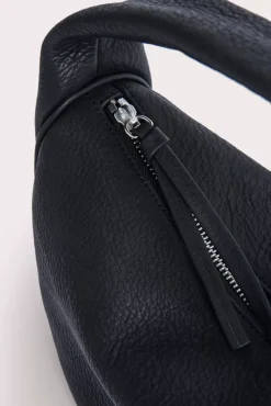 Cush Black Flat Grain Leather