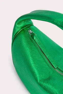 Cush Green Metallic Grain Leather