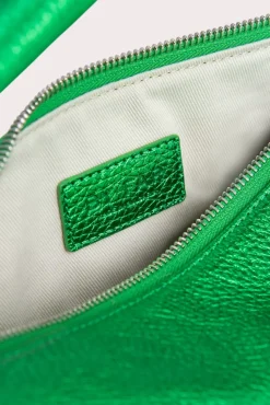 Cush Green Metallic Grain Leather