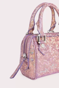 Dora Disco Violet Hologram Leather
