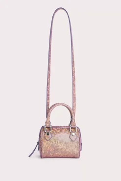 Dora Disco Violet Hologram Leather