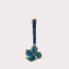 Dream Flower Charm Mixed Grained Leather