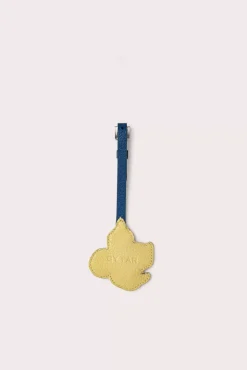 Dream Flower Charm Mixed Grained Leather