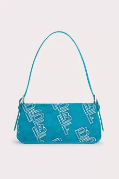 Dulce Azur Suede And Crystals