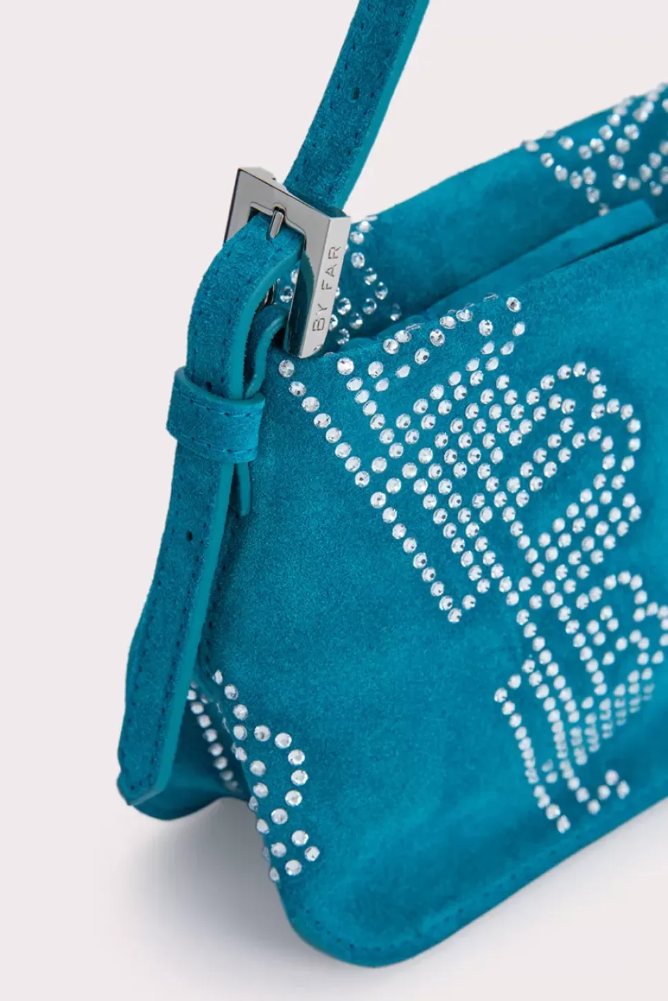 Dulce Azur Suede And Crystals