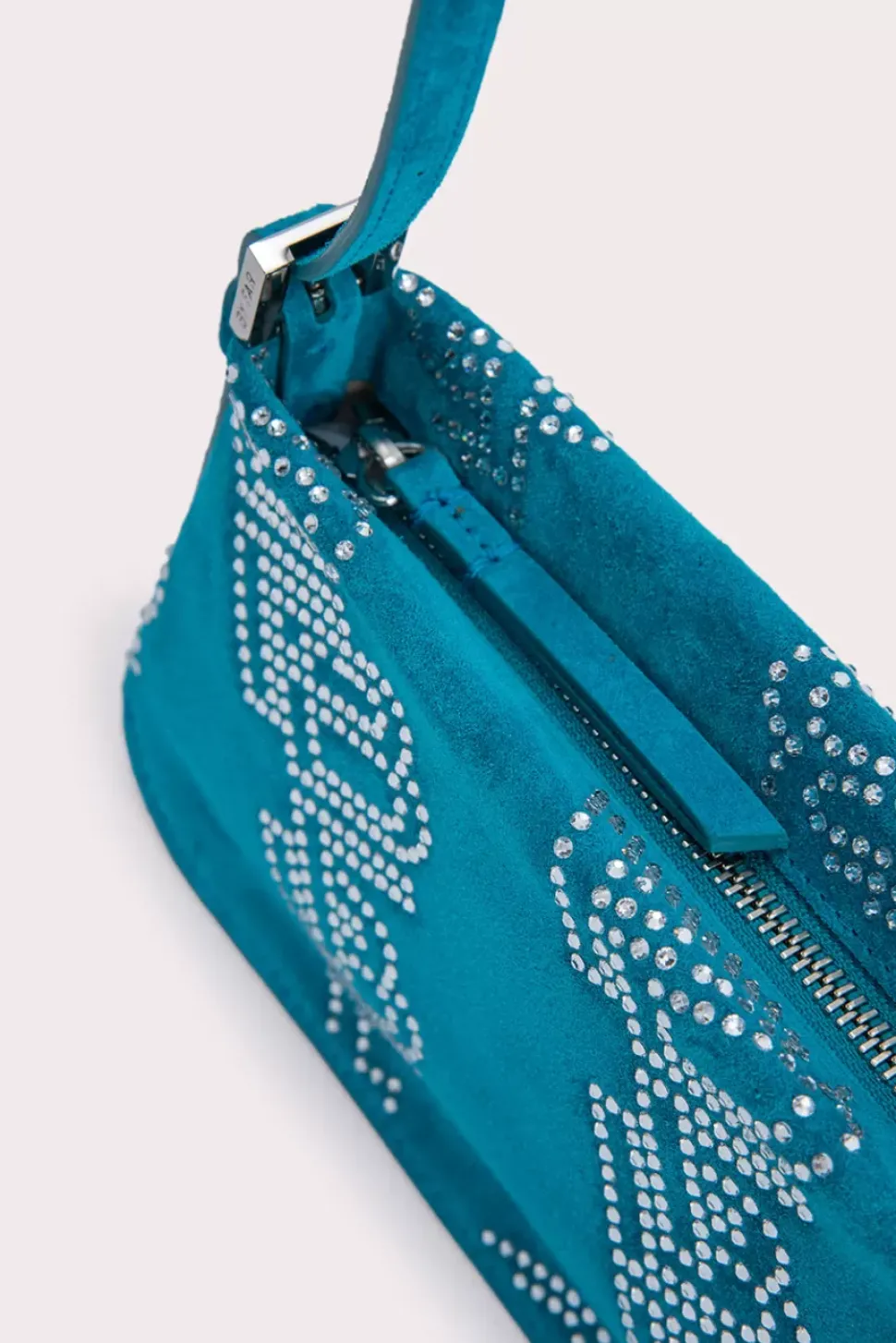 Dulce Azur Suede And Crystals