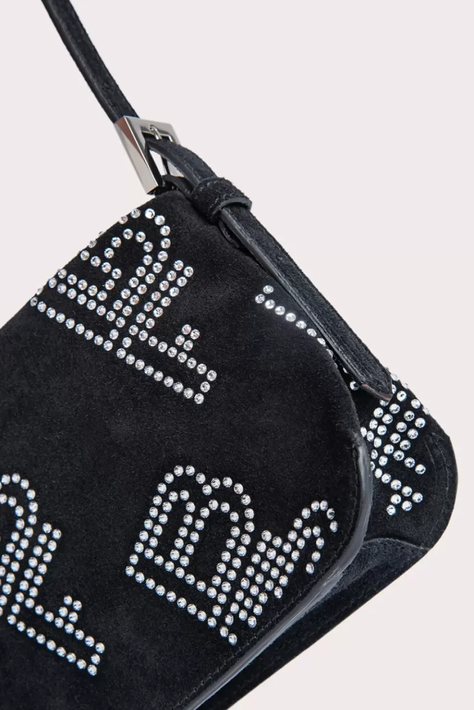 Dulce Black Suede And Crystals
