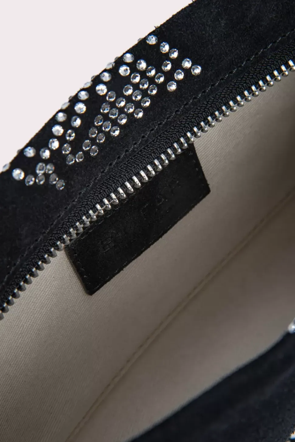 Dulce Black Suede And Crystals