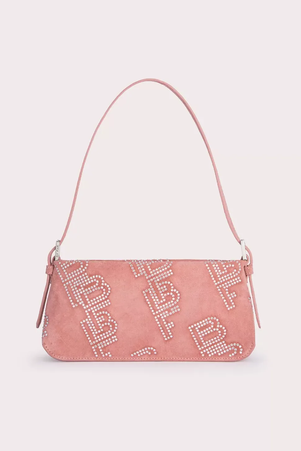 Dulce Salmon Suede And Crystals