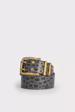 Duo Cement Circular Croco Embossed Leather