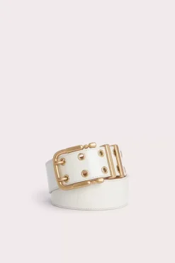 Duo Cream Maxi Croco Embossed Leather