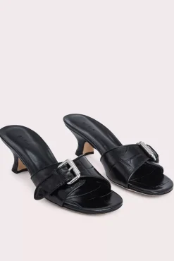 Elton Black Maxi Croco Embossed Leather