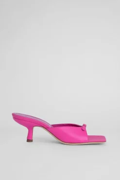 Erin Hot Pink Grained Leather