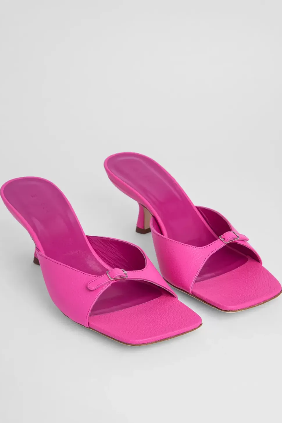 Erin Hot Pink Grained Leather