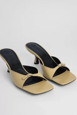 Erin Yellow Creased Leather