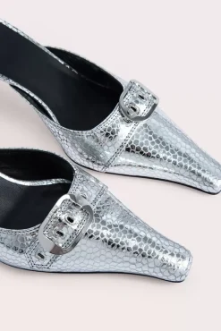 Evelyn Silver Flagstone Leather