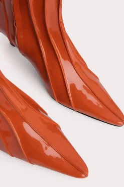 Faye Burnt Orange Patent Leather
