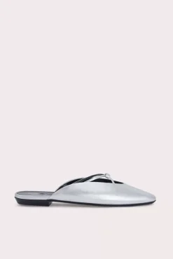 Finn Silver Metallic Leather