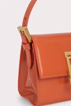 Fran Burnt Orange Semi Patent Leather