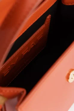 Fran Burnt Orange Semi Patent Leather